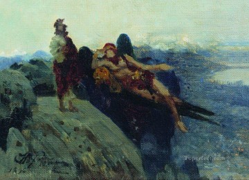 Versuchung Christi 1896 Ilya Repin Ölgemälde